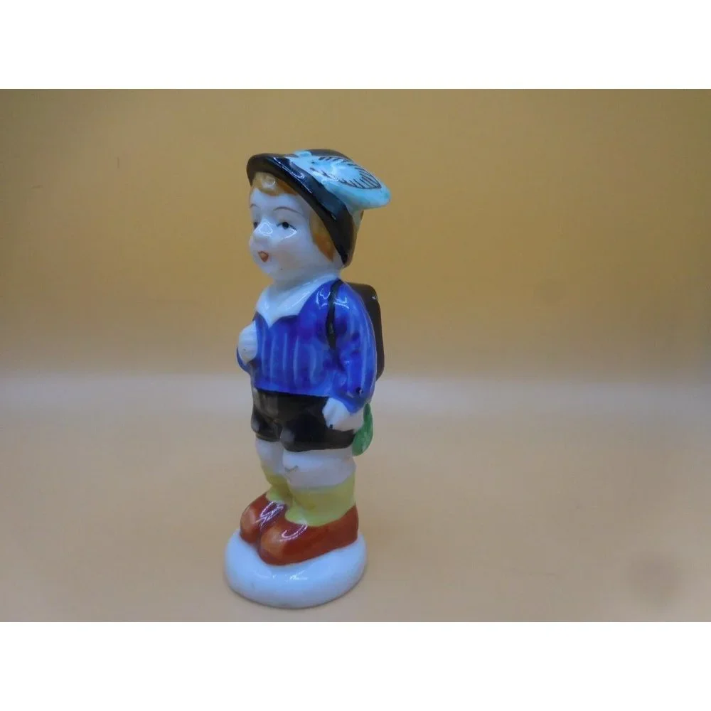 Vintage Occupied Japan Hand painted‎ Boy Salt Shaker set 4 3/8